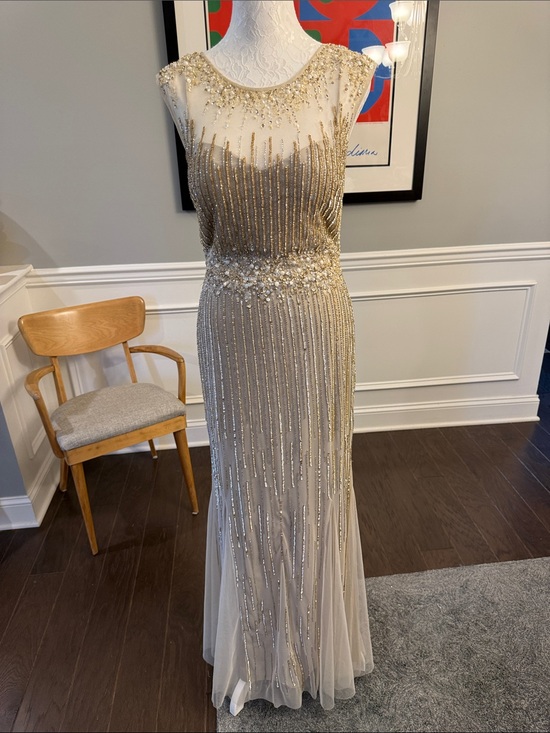 Aidan Mattox Dresses & Skirts - Aidan Mattox Gold Beaded Gown